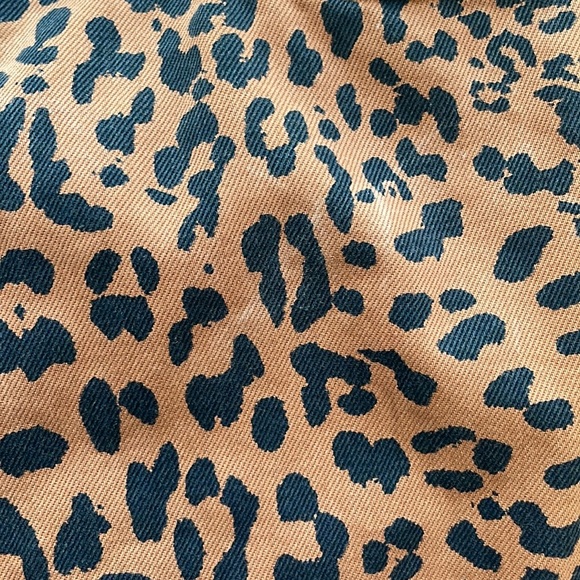 Free People. We The Free Zip It Up Leopard Print Denim Mini Skirt. Size 30 - Picture 10 of 14